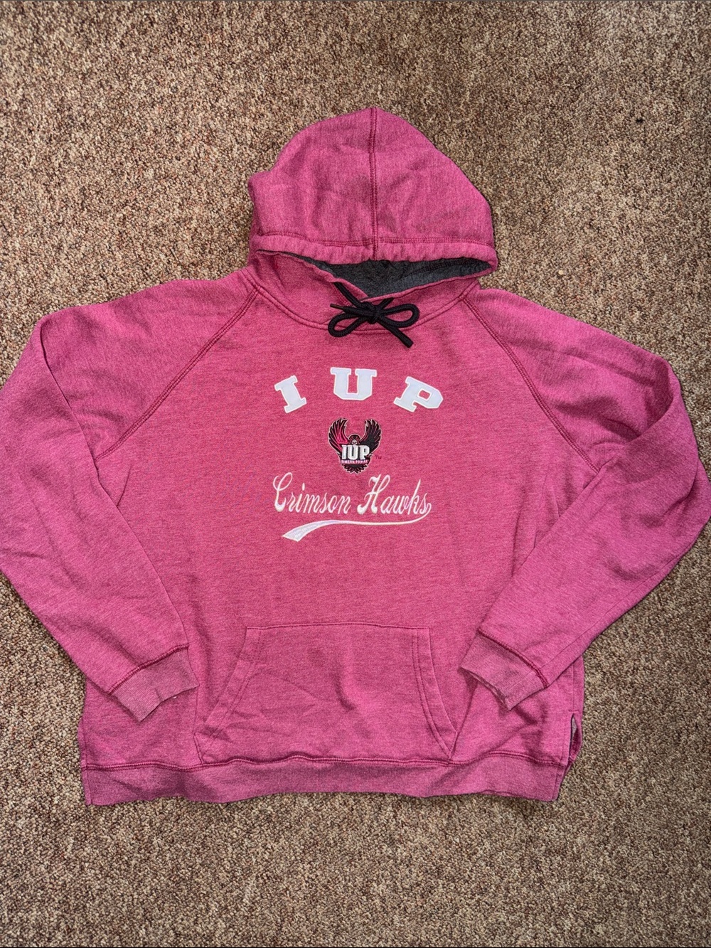 Colosseum Red IUP Crimson Hawks Pullover Hoodie